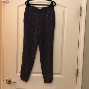 Grey silky pants size0